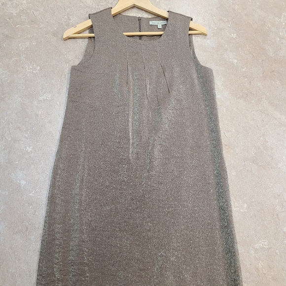 Metallic Gold Sleeveless Dress. Collective Clothing. Size M. - Picture 2 of 6